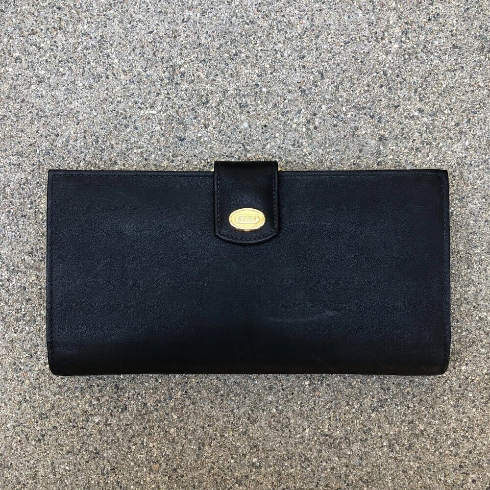 VTG GARY'S LEATHER California Dream Wallet Coin Purse Snap Card 6.25" x 3.5"​​